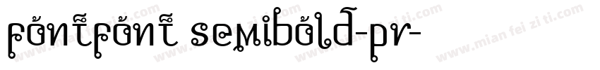 fontfont semibold-pr字体转换